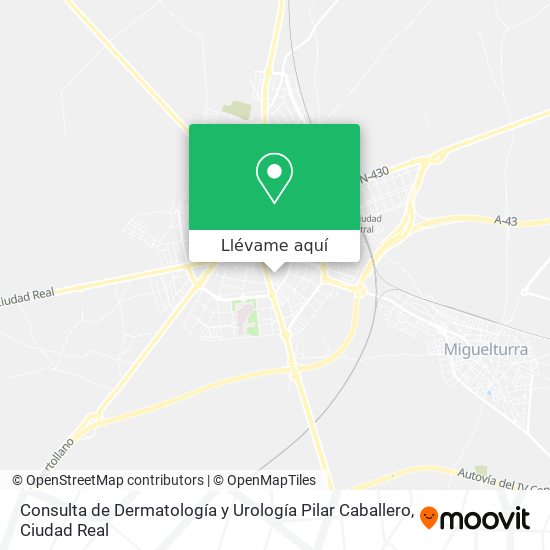 Mapa Consulta de Dermatología y Urología Pilar Caballero