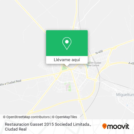 Mapa Restauracion Gasset 2015 Sociedad Limitada.
