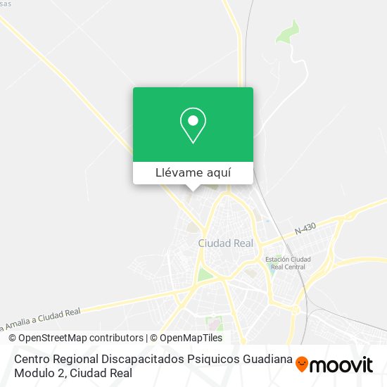 Mapa Centro Regional Discapacitados Psiquicos Guadiana Modulo 2