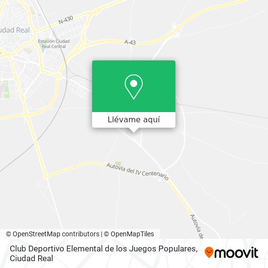 Mapa Club Deportivo Elemental de los Juegos Populares