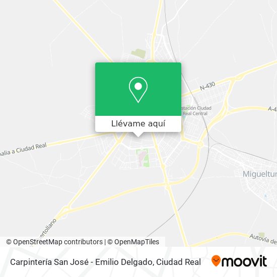 Mapa Carpintería San José - Emilio Delgado