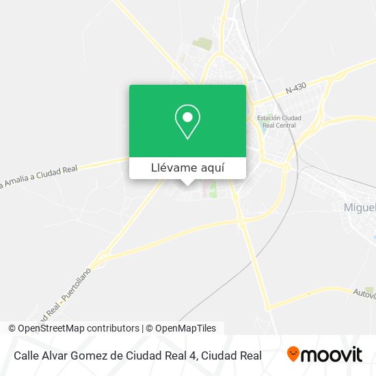 Mapa Calle Alvar Gomez de Ciudad Real 4