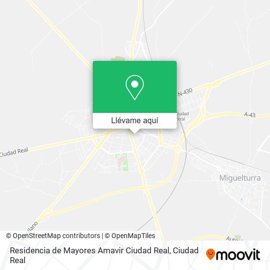 Mapa Residencia de Mayores Amavir Ciudad Real