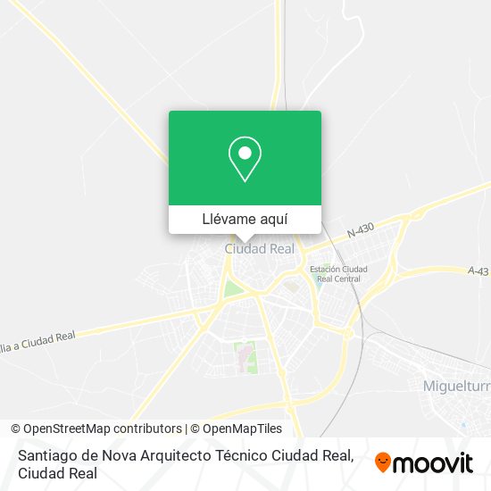 Mapa Santiago de Nova Arquitecto Técnico Ciudad Real