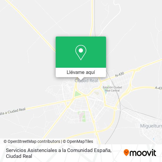 Mapa Servicios Asistenciales a la Comunidad España