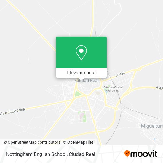 Mapa Nottingham English School