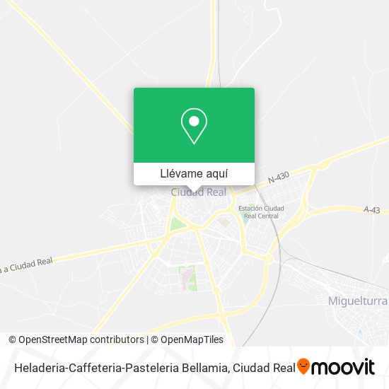 Mapa Heladeria-Caffeteria-Pasteleria Bellamia