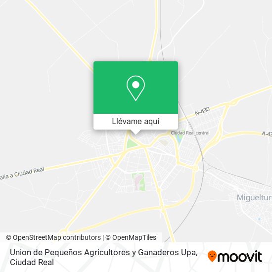 Mapa Union de Pequeños Agricultores y Ganaderos Upa