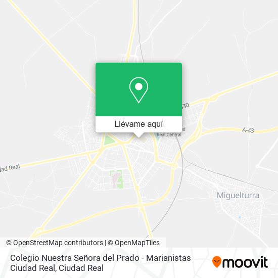 Mapa Colegio Nuestra Señora del Prado - Marianistas Ciudad Real