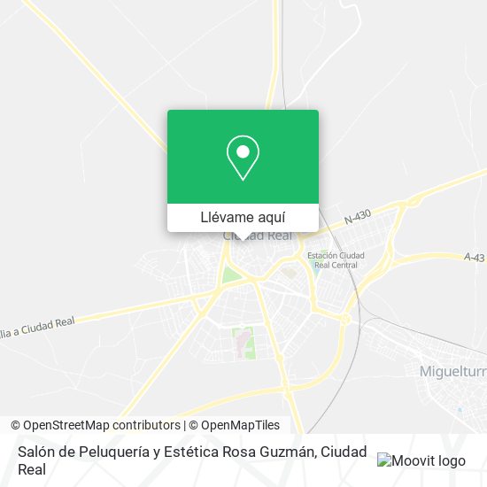 Mapa Salón de Peluquería y Estética Rosa Guzmán