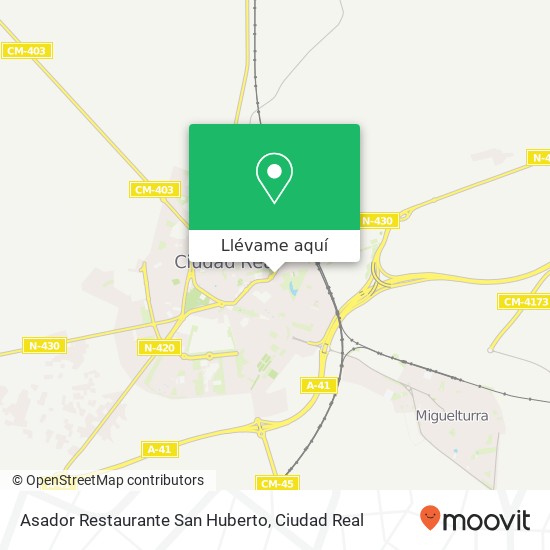 Mapa Asador Restaurante San Huberto