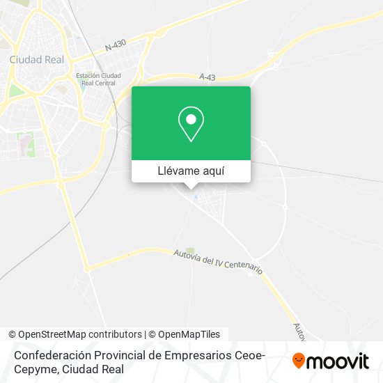 Mapa Confederación Provincial de Empresarios Ceoe-Cepyme