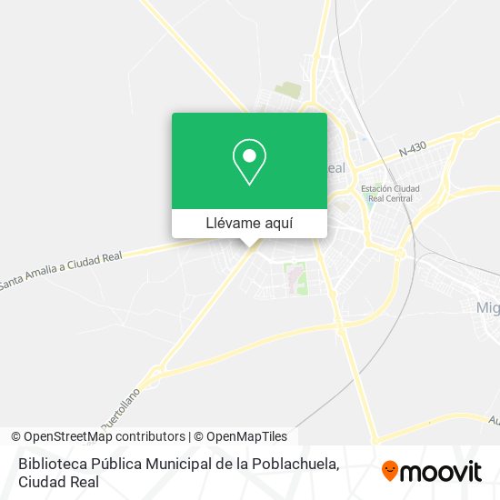 Mapa Biblioteca Pública Municipal de la Poblachuela