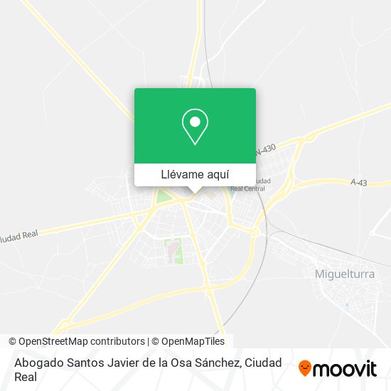 Mapa Abogado Santos Javier de la Osa Sánchez