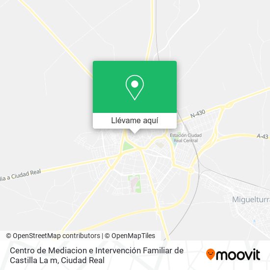 Mapa Centro de Mediacion e Intervención Familiar de Castilla La m