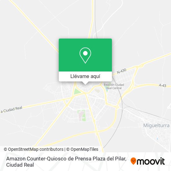 Mapa Amazon Counter-Quiosco de Prensa Plaza del Pilar