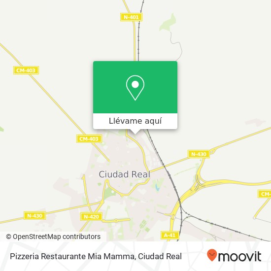 Mapa Pizzeria Restaurante Mia Mamma