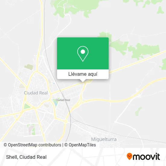Mapa Shell