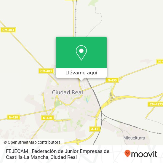 Mapa FEJECAM | Federación de Junior Empresas de Castilla-La Mancha