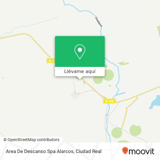 Mapa Area De Descanso Spa Alarcos