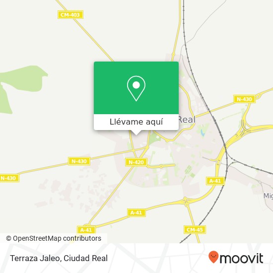 Mapa Terraza Jaleo, Camino Viejo de Alarcos 13002 Ciudad Real