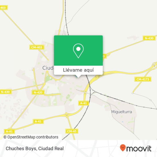 Mapa Chuches Boys, Avenida Europa 13005 Ciudad Real