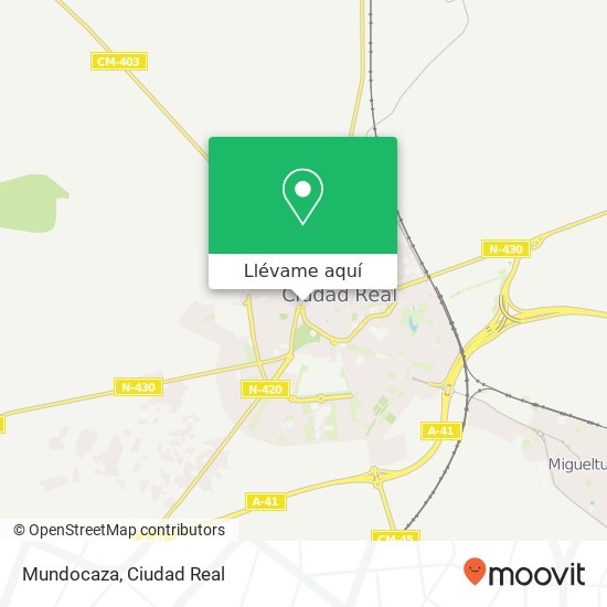 Mapa Mundocaza, Ronda de Alarcos, 24 13002 Ciudad Real