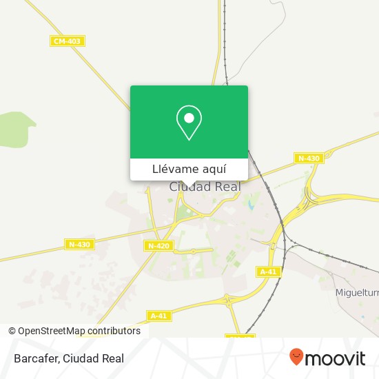 Mapa Barcafer, Calle Lentejuela, 2 13002 Ciudad Real