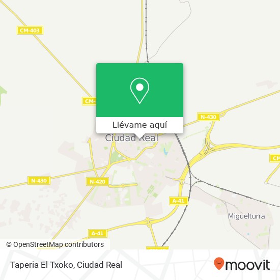 Mapa Taperia El Txoko, Calle de la Lanza, 9 13004 Ciudad Real