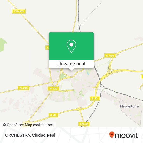 Mapa ORCHESTRA, Calle de la Ciruela, 7 13001 Ciudad Real