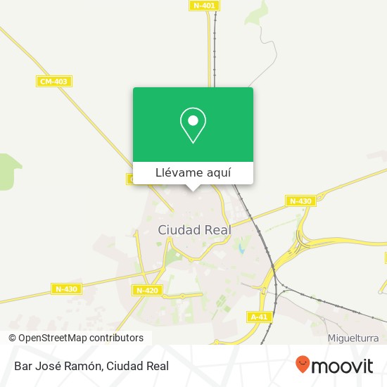 Mapa Bar José Ramón, Calle de la Esperanza, 6 13003 Ciudad Real
