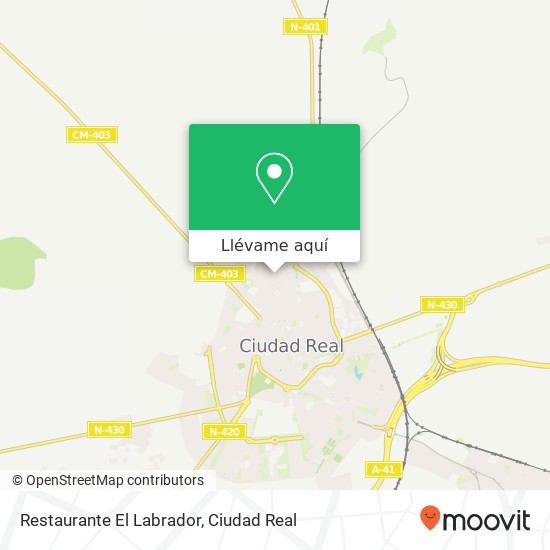 Mapa Restaurante El Labrador, 13005 Ciudad Real