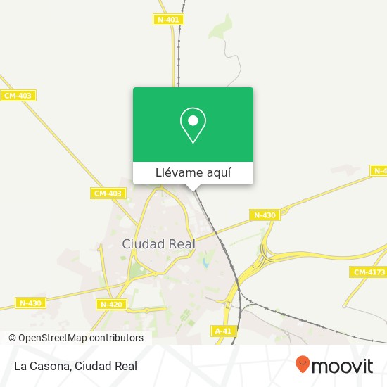 Mapa La Casona, Avenida de los Descubrimientos 13005 Ciudad Real