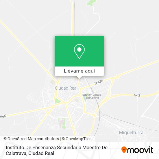 Mapa Instituto De Enseñanza Secundaria Maestre De Calatrava