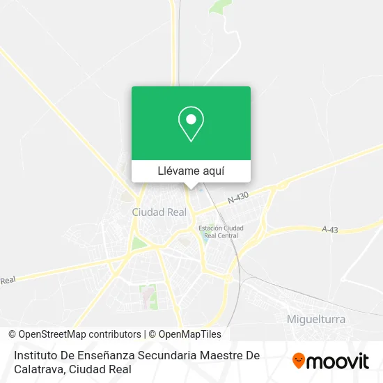 Mapa Instituto De Enseñanza Secundaria Maestre De Calatrava