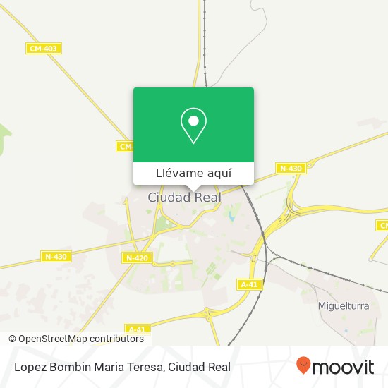 Mapa Lopez Bombin Maria Teresa