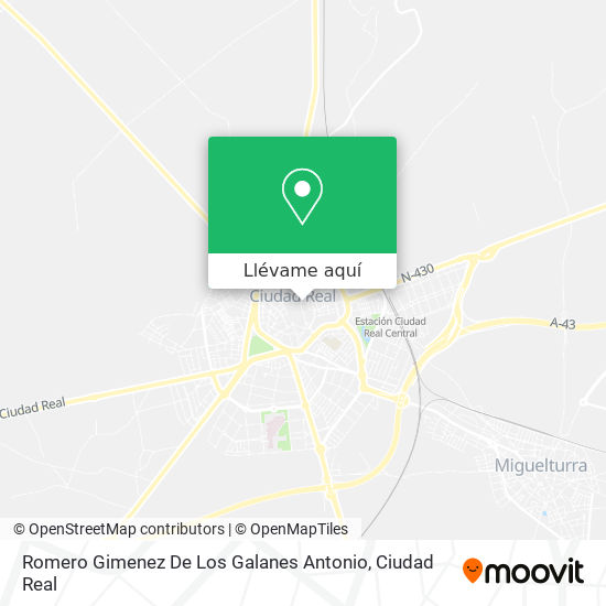 Mapa Romero Gimenez De Los Galanes Antonio