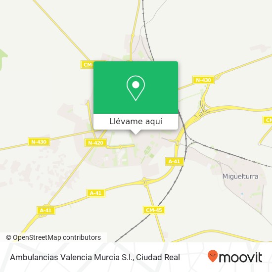Mapa Ambulancias Valencia Murcia S.l.