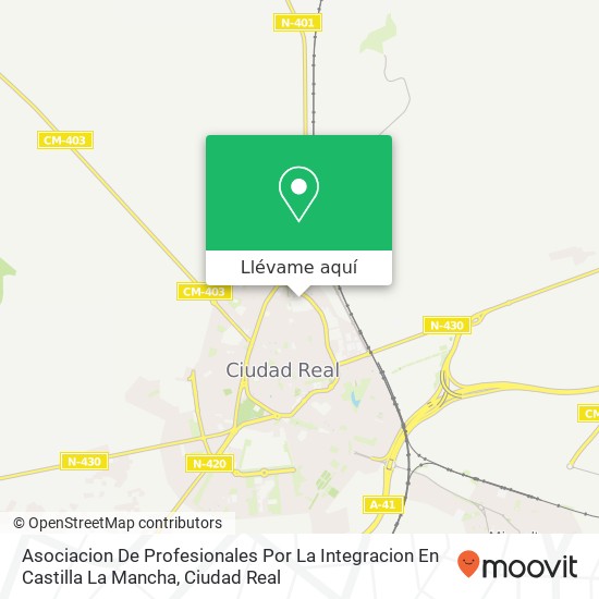 Mapa Asociacion De Profesionales Por La Integracion En Castilla La Mancha