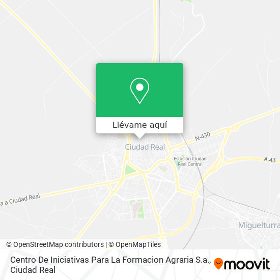 Mapa Centro De Iniciativas Para La Formacion Agraria S.a.
