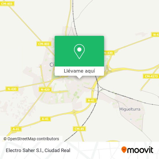 Mapa Electro Saher S.l.