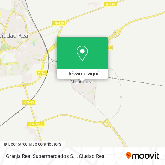 Mapa Granja Real Supermercados S.l.