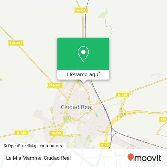 Mapa La Mia Mamma, Calle Severo Ochoa 13005 Ciudad Real
