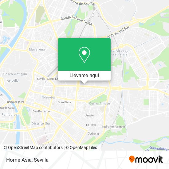 Mapa Home Asia