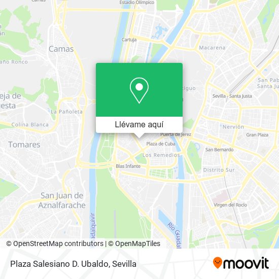 Mapa Plaza Salesiano D. Ubaldo