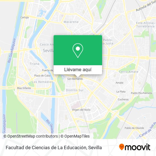 Mapa Facultad de Ciencias de La Educación