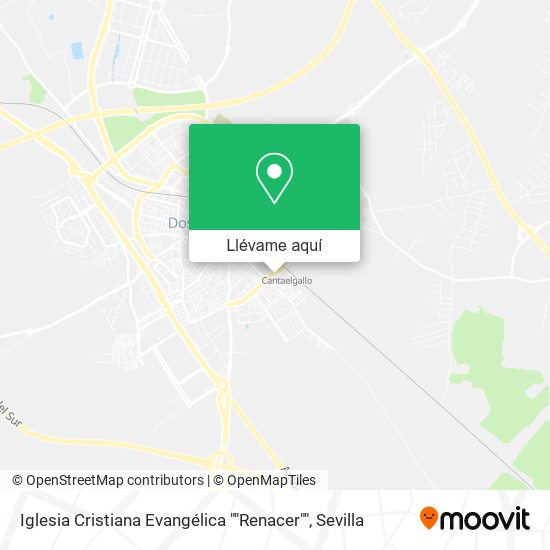Mapa Iglesia Cristiana Evangélica ""Renacer""