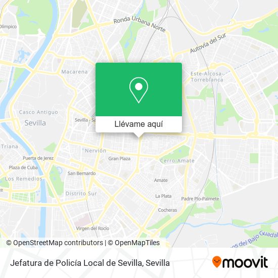 Mapa Jefatura de Policía Local de Sevilla