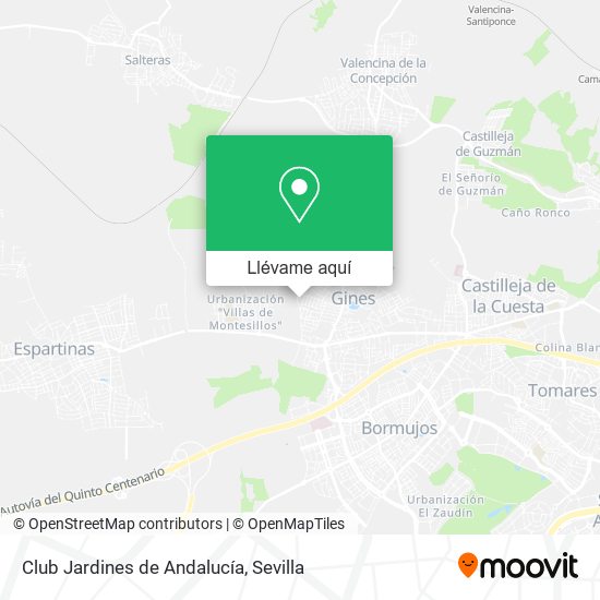Mapa Club Jardines de Andalucía