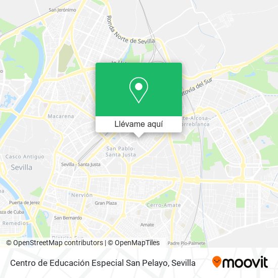 Mapa Centro de Educación Especial San Pelayo
